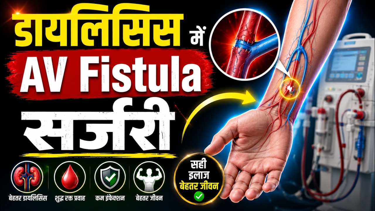 डायलिसिस में AV फिस्टुला सर्जरी क्यों जरूरी है | Why Is AV Fistula Surgery Needed for Dialysis