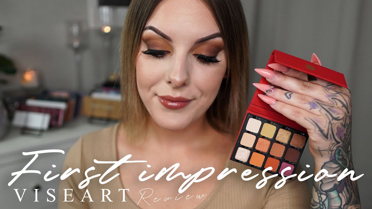 VISEART WARM EDIT EYESHADOW PALETTE REVIEW | New makeup first impressions 2020