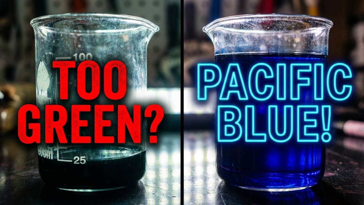 From Customer Complaint to  Pacific Blue   Solvent Dye Experiment