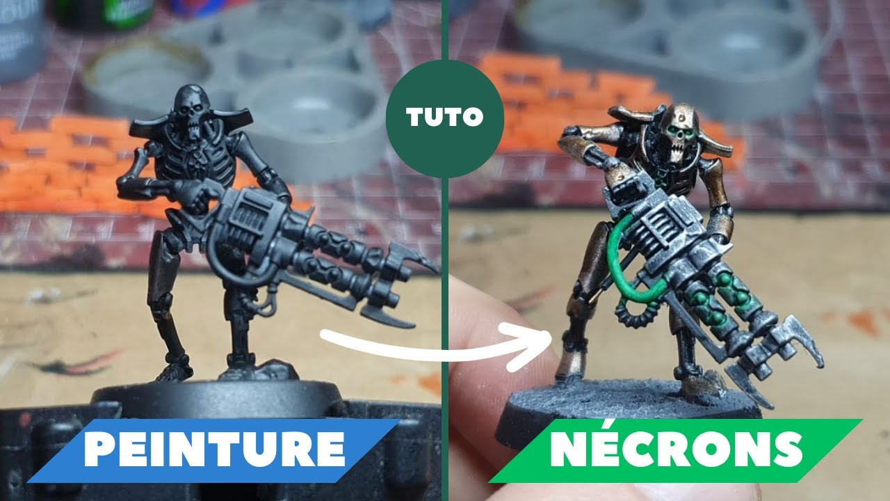 Peindre un guerrier Nécron en 20 minutes ! - Tuto peinture facile