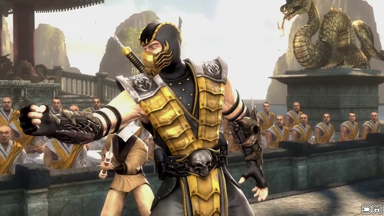 Mortal Kombat IX Scorpion (Costume 2) Performs All Character Intros PC 60FPS 1080p