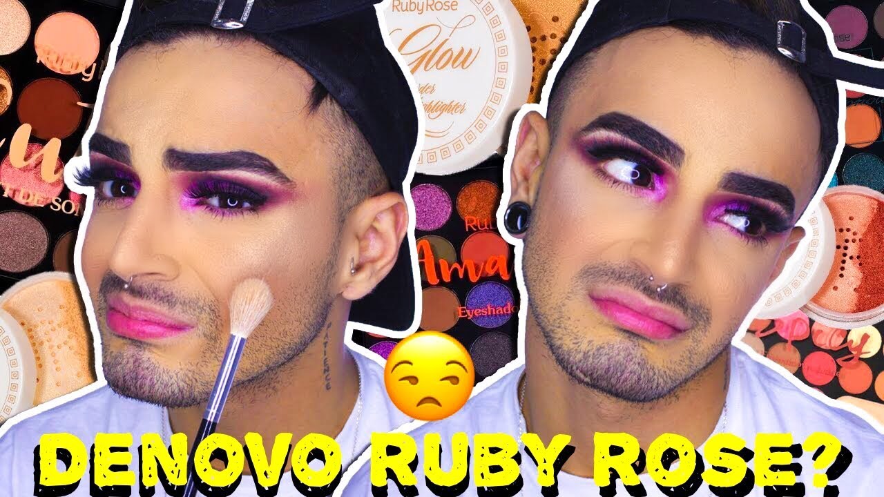 TESTANDO AS NOVAS MAKES DA RUBY ROSE| Victor Nogueira