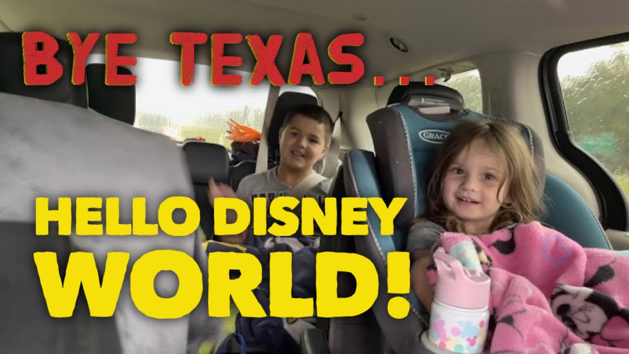 Driving to Disney World from Texas! | 16 Hour Drive to Tallahassee - LOTS OF RAIN! | July 24, 2021