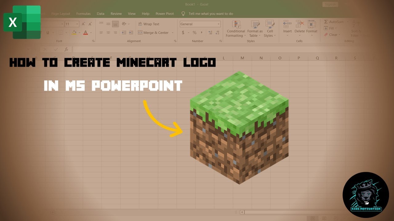How to Create Minecraft Logo in MS Powerpoint
