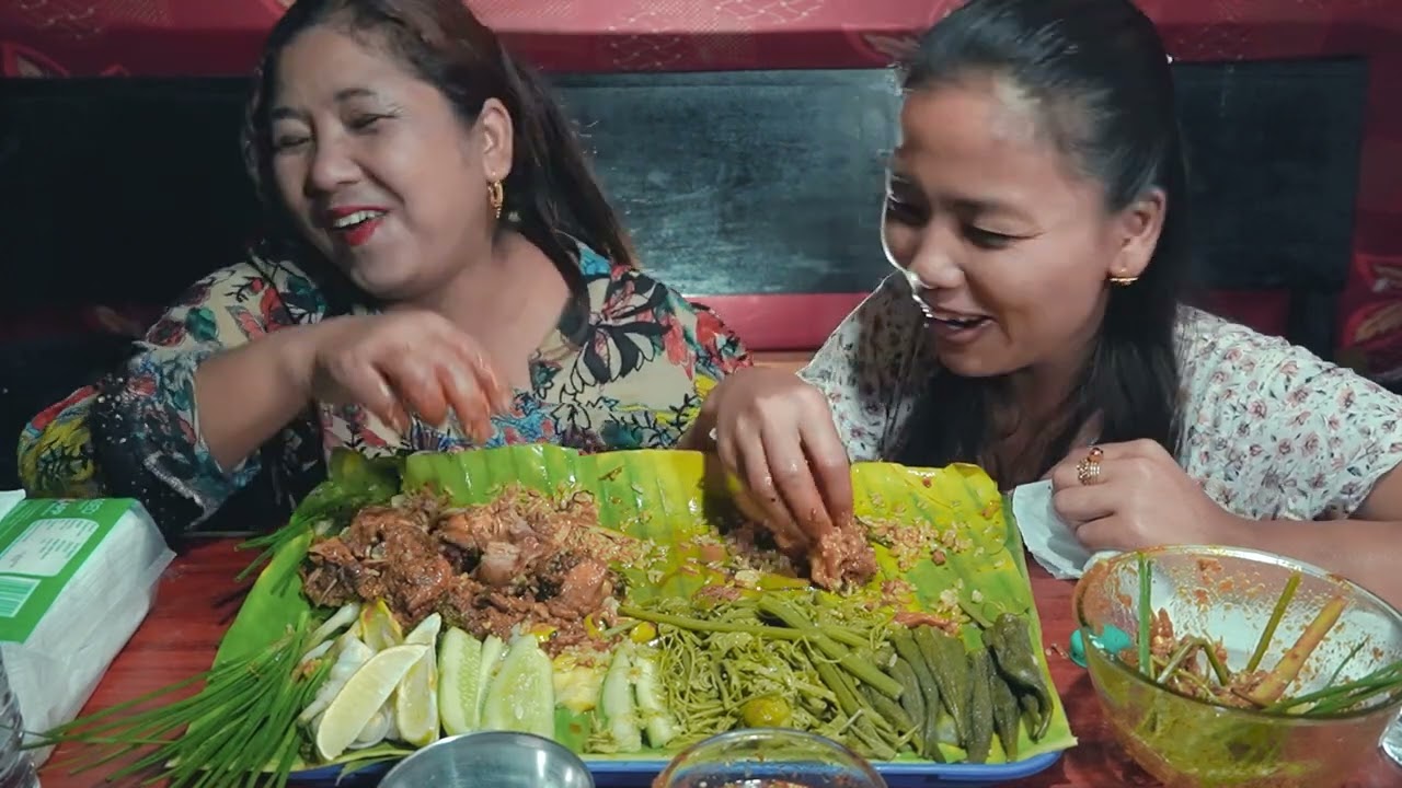 KUROILER le THINGLHANG ANNCHE Mukbang with VEIPHA HAOKIP (KUKI GOSPEL Singer)