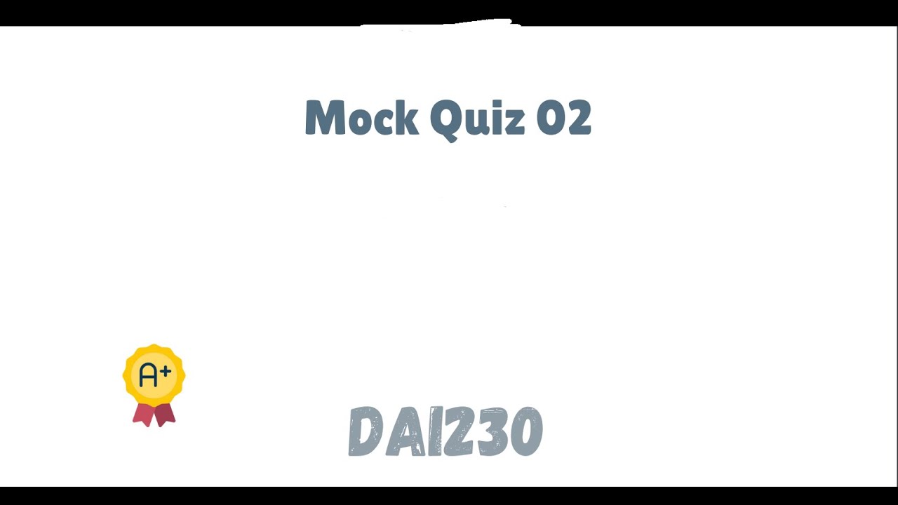 MOC Exam Part 02  DAI230  |  (Mathematics for Data Science and AI) | AASU عبدالله السالم
