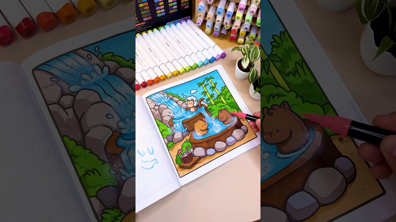 ♨️ Hot Springs | Comfy & Cozy Coloring Book | Jade Summer
