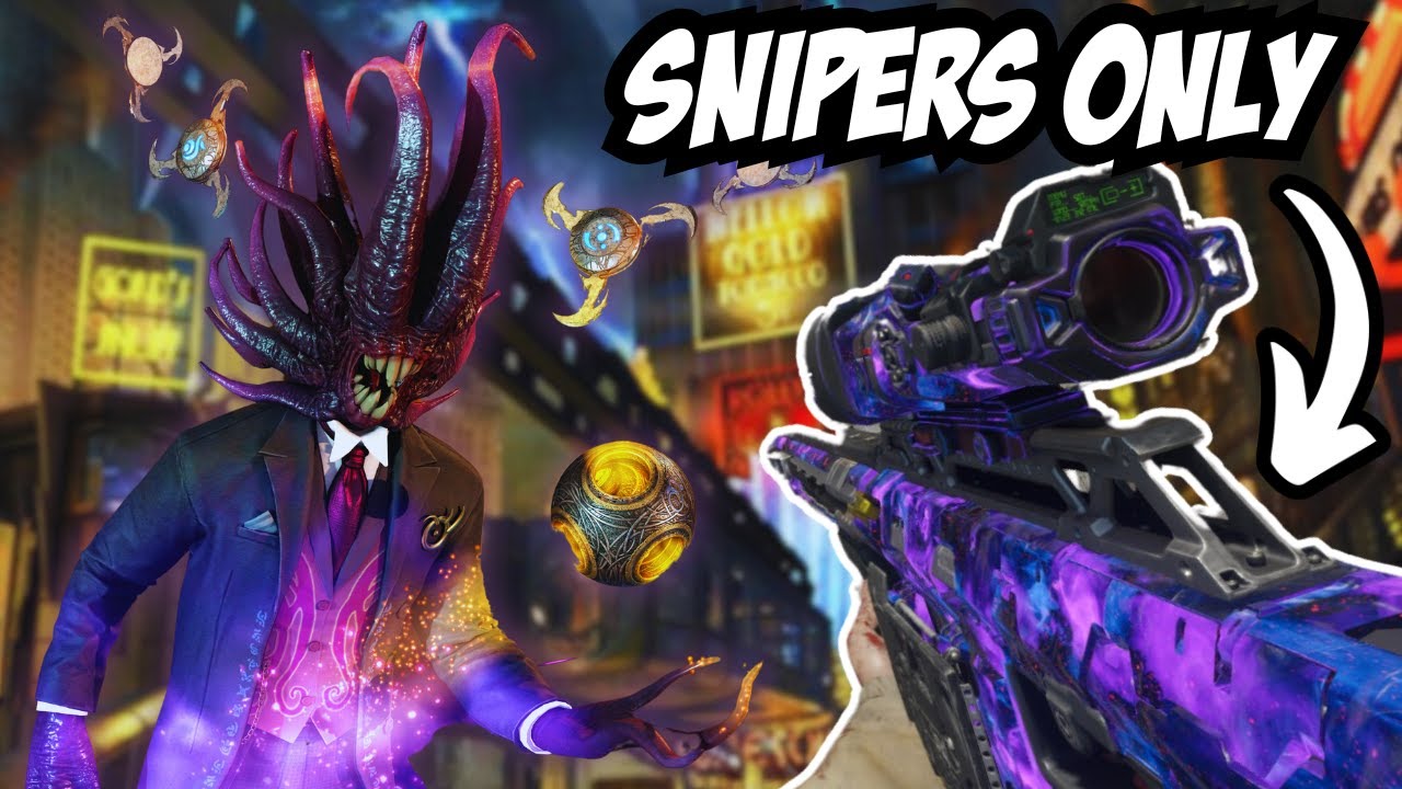 Can I Beat Shadows of Evil Using ONLY Sniper Rifles ??!!