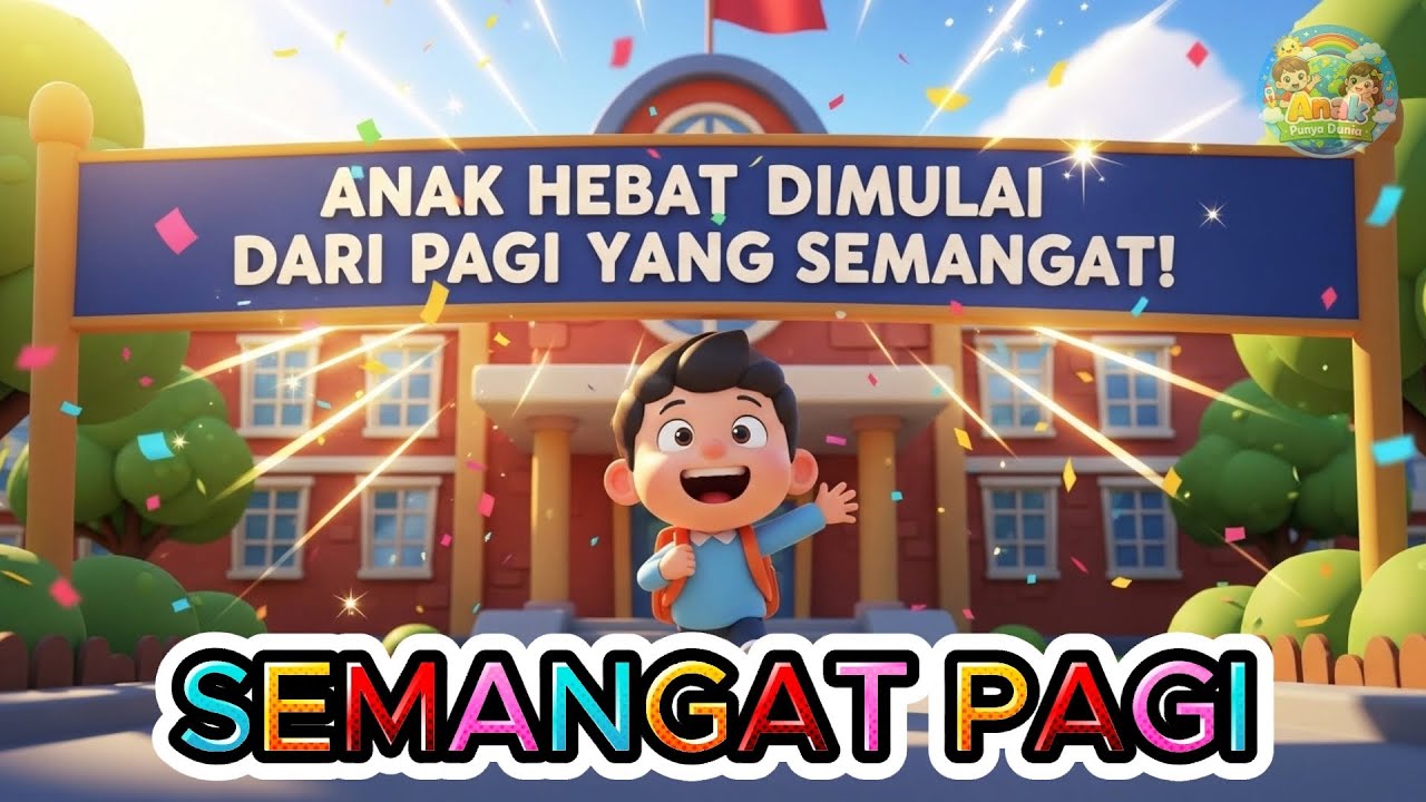 Pagi Ceria, Anak Hebat! 🌈🎵 Lagu Motivasi Anak ke Sekolah