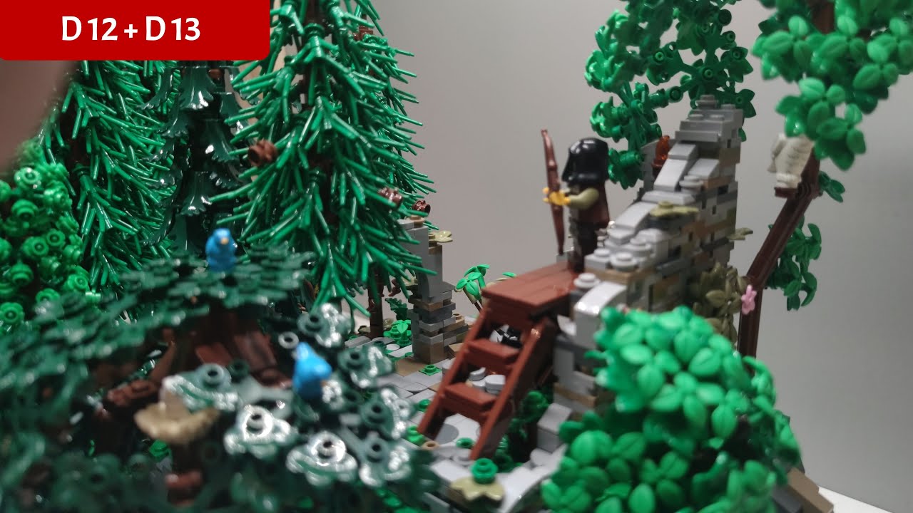 Turmruine am Fluss - Module D12 D13 - BUILDING A LEGO CASTLE