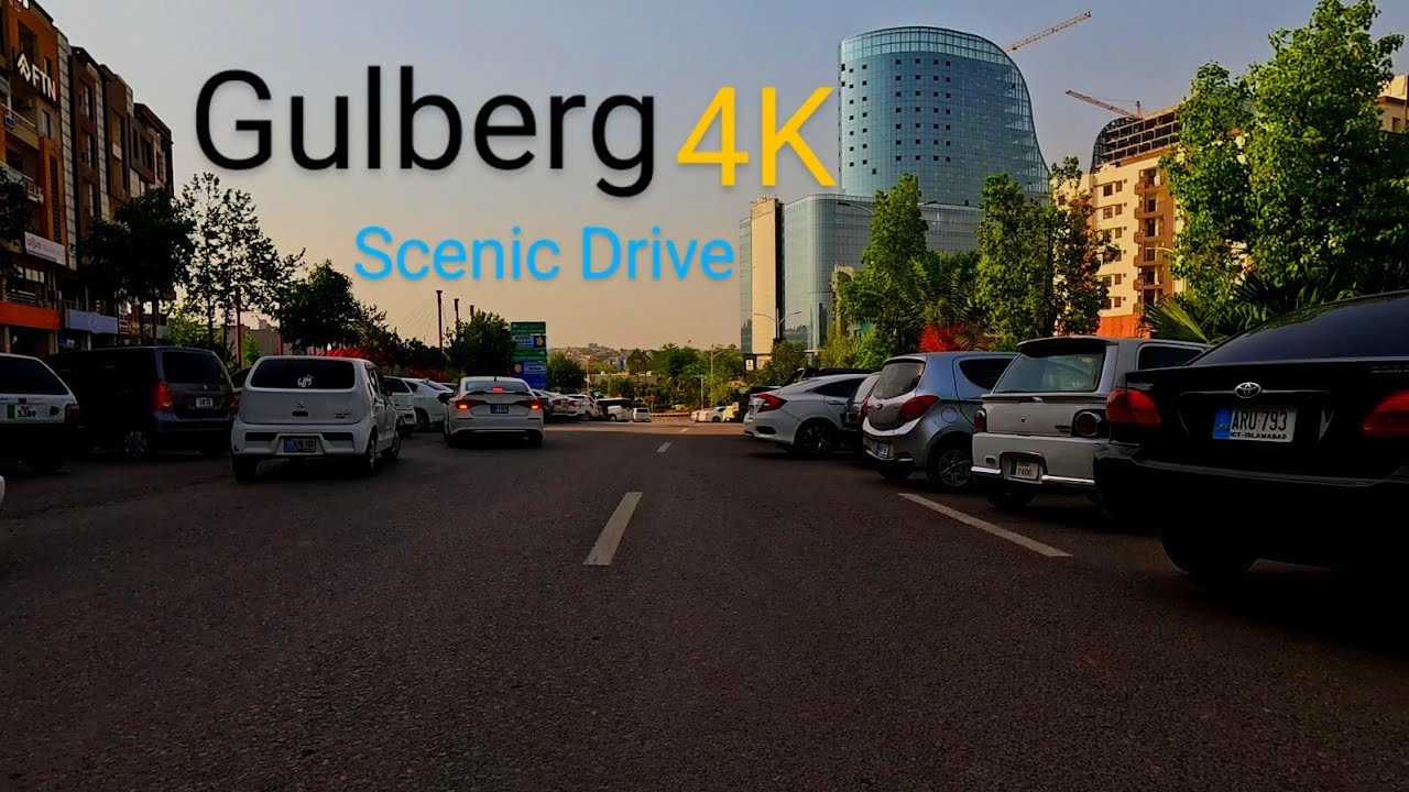 Gulberg Green Islamabad | Smooth 4K Scenic Drive Through Nature