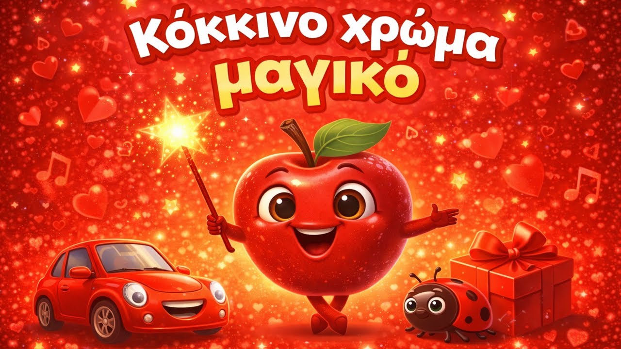 Κόκκινο χρώμα μαγικό ❤️🪄 - Παιδικά Τραγούδια ελληνικά