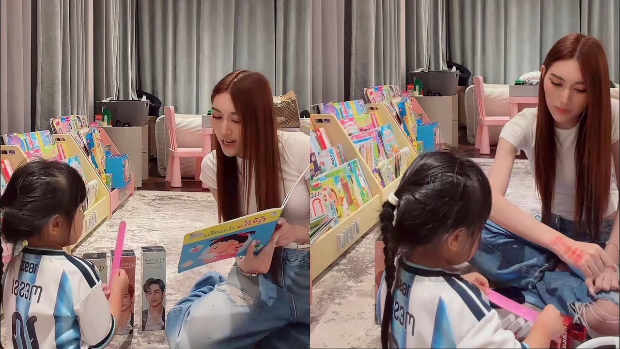 เบสคำสิงห์ เล่นกับน้องยูจิน บอสบิ้กมาส่งของขวัญรัวๆ