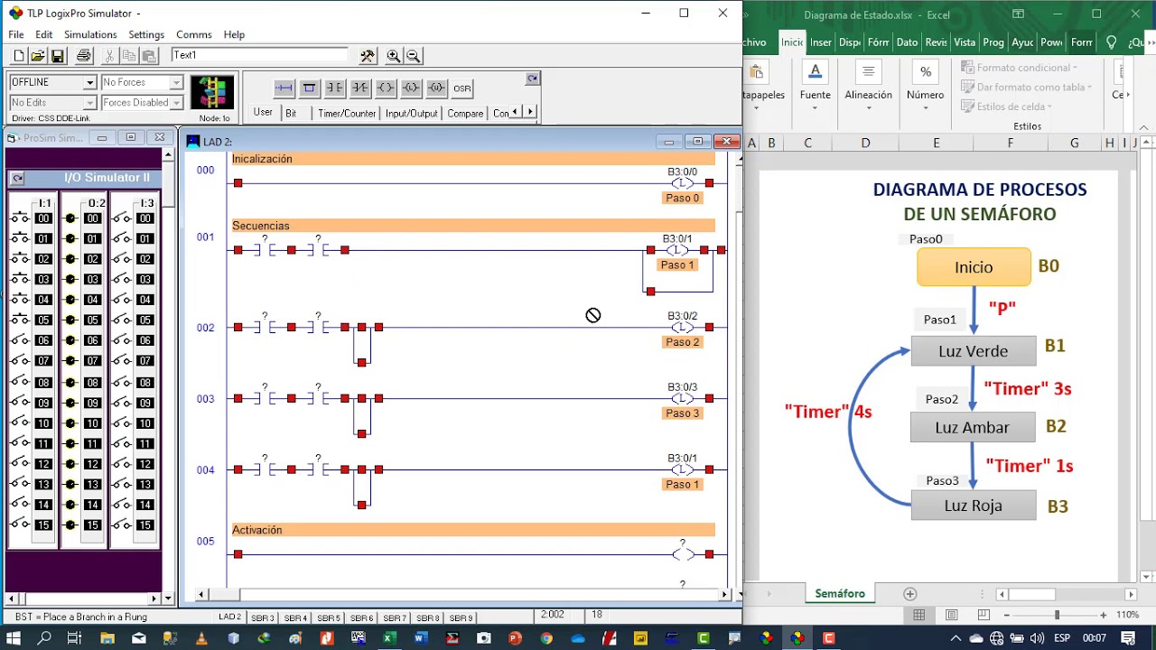 Diagrama de Escalera 011 Método Paso a Paso Ejercicio1