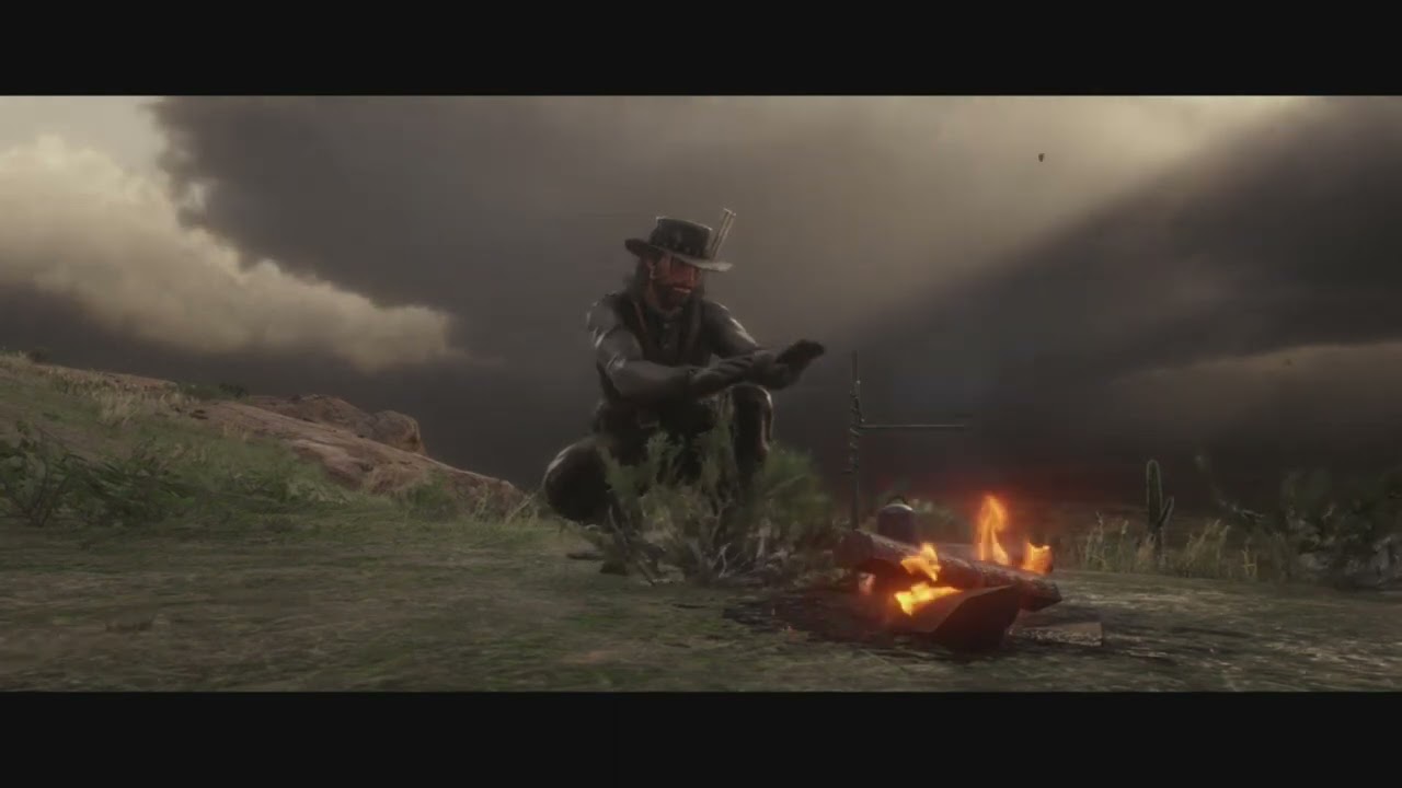 GOOD SLEEP WITH RAIN  AND RED DEAD II(ASMR)