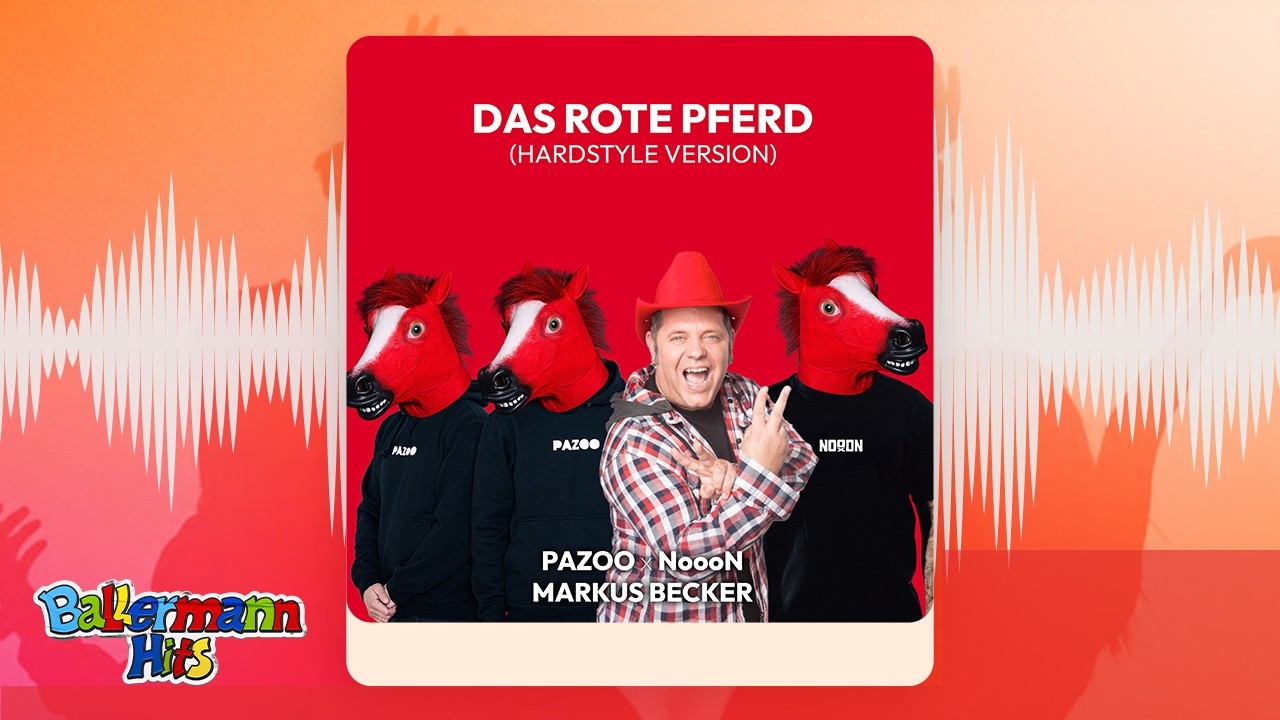 Pazoo x NoooN x Markus Becker - Das rote Pferd (Hardstyle Version) (Offizieller Visualizer)