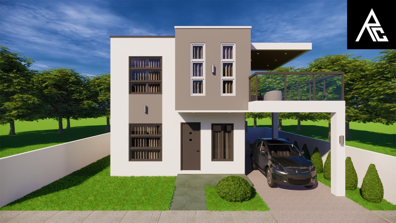 Minimalist 4-Bedroom Small House Design Idea (6X7 Meters)