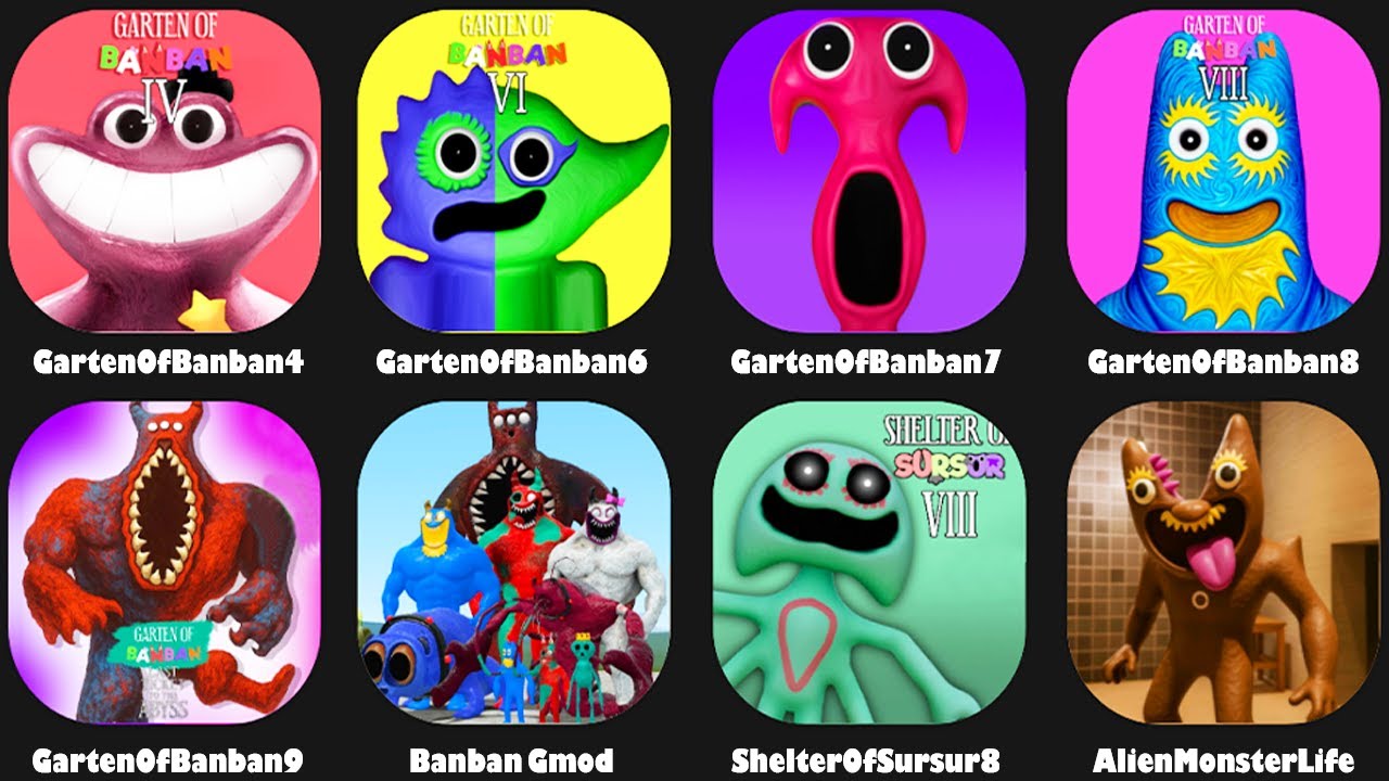 Garten of Banban 9 Mobile Full Gameplay,Garten of Banban 6-7-8-9 Garry's Mod,Shelter Of Sursur 8