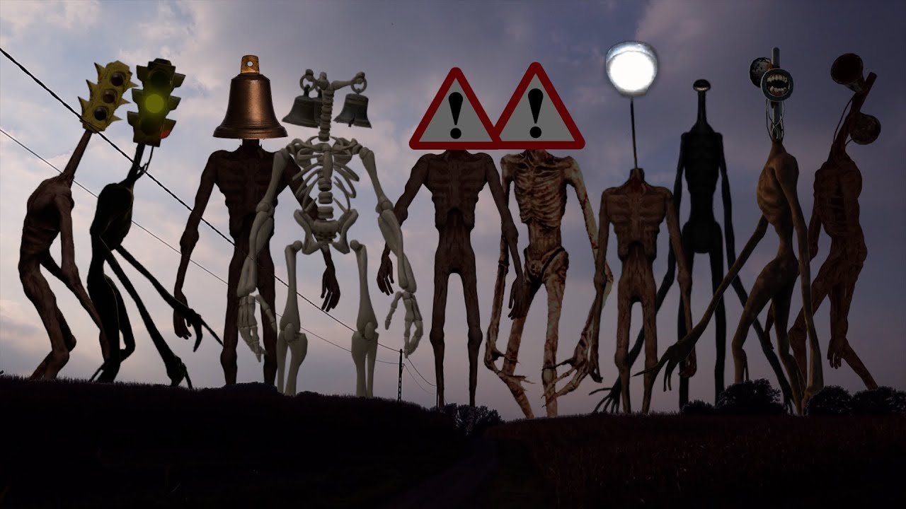 TEAM Siren Head VS TEAM Traffic Light Head VS TEAM Danger Head VS TEAM Light Head VS TEAM Bell Head