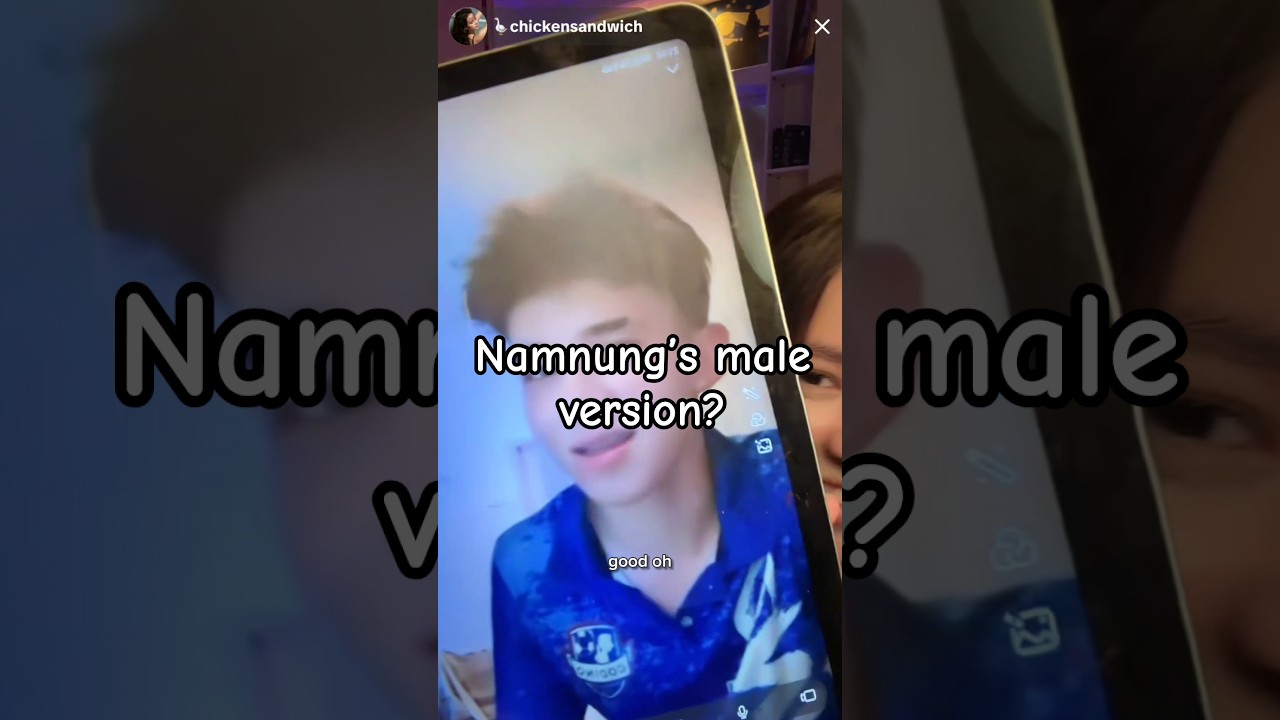 Namnung&rsquo;s Male Version Revealed  🙂 #namnung #brother #reveal #thai