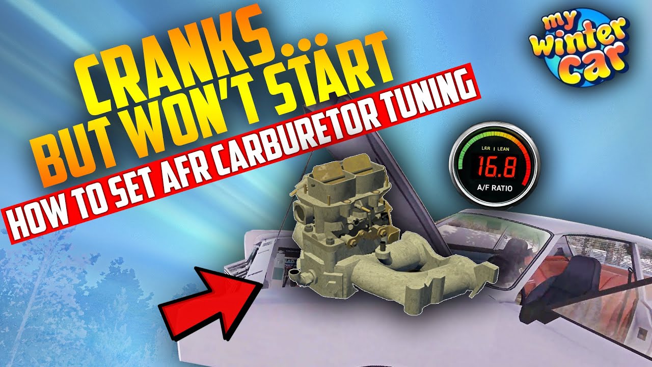 My Winter Car Cranks But Engine Won’t Start ? | How to Set Air/Fuel Ratio (2026 | Ogygia Vlogs🇺🇸