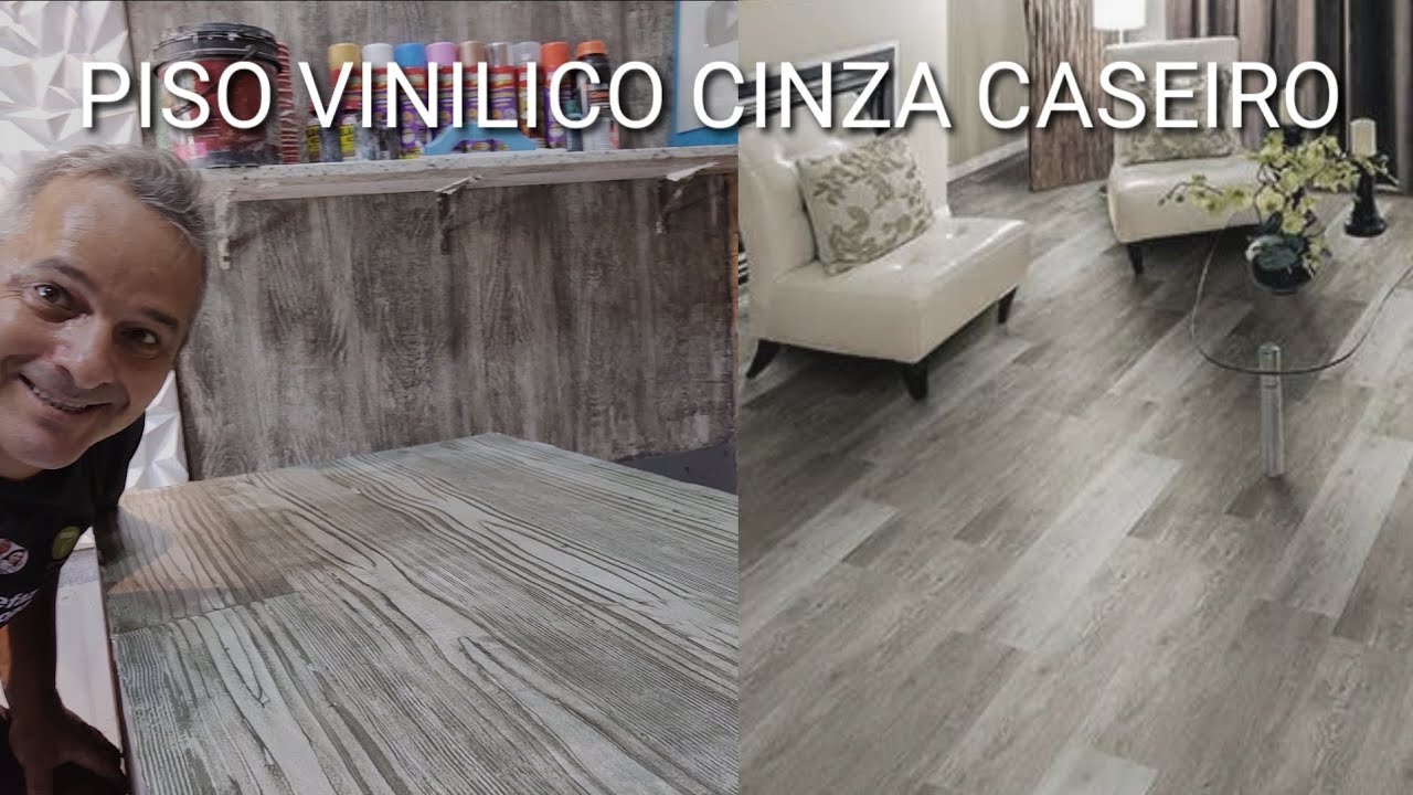 ESSE PISO CASEIRO VAI VIRAR FEBRE - COMO FAZER  PISO MADEIRA LISO CASEIRO - PISO IMITANDO VINILICO