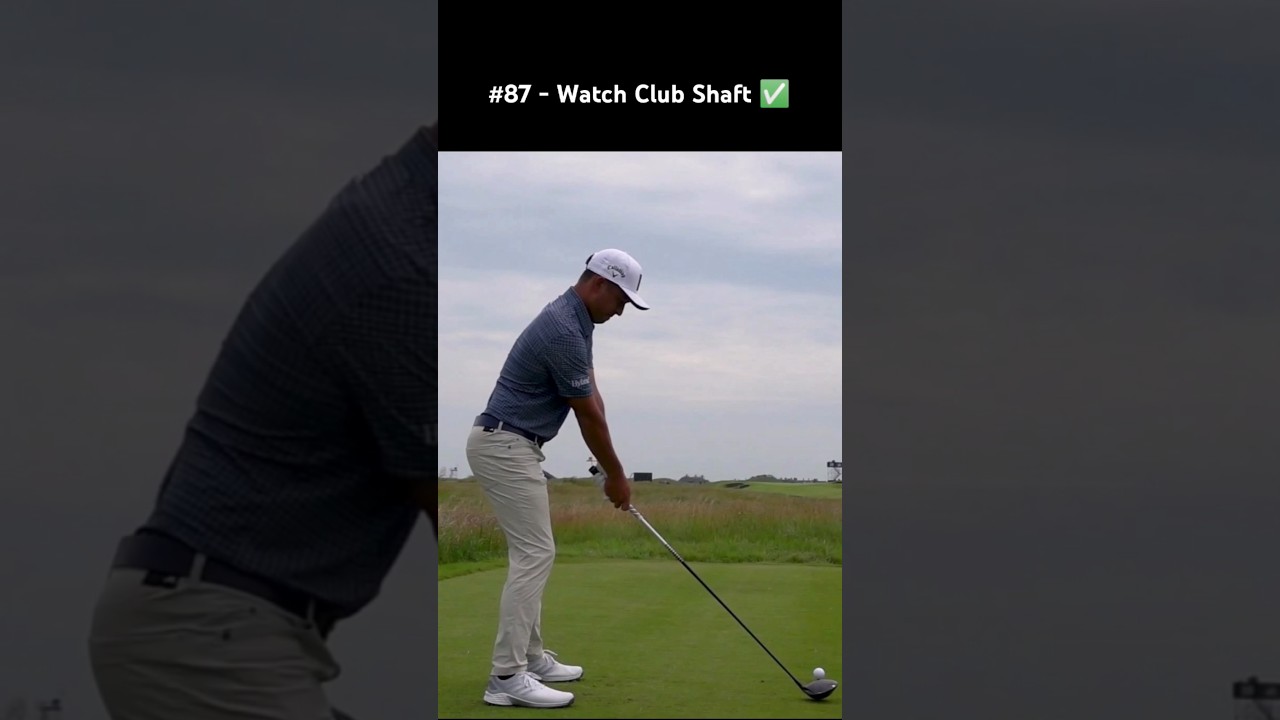 How to shallow the club (Golf Swing Slow Motion Driver)