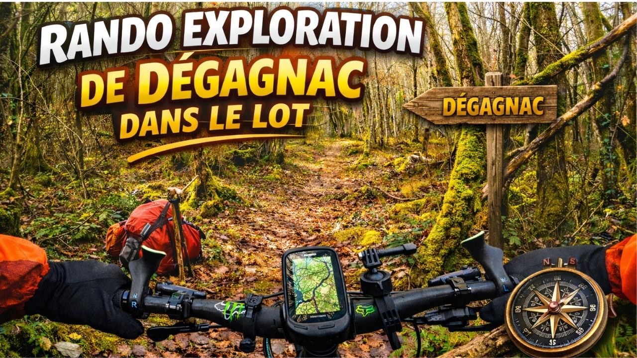 Rando solo : J'explore 🔍🔍Dégagnac dans le 46 . Découverte, tricotage ,presque bain de boue 🤣🤣🤣