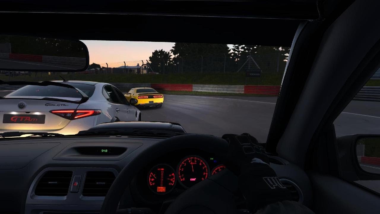 Night Racing Full Send WRX Subaru around the Mountain Nurburgring 