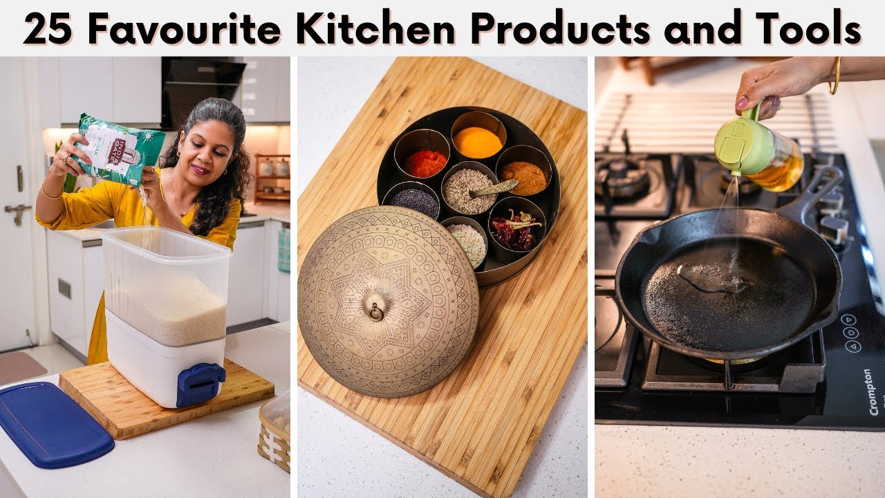 25 Best Products for a Organized & Aesthetic Kitchen | Favourite Kitchen Products and Tools