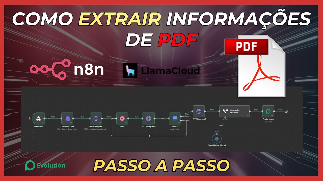 Como Extrair Dados de PDF com N8N e Llama Cloud [TEMPLATE GRATIS]
