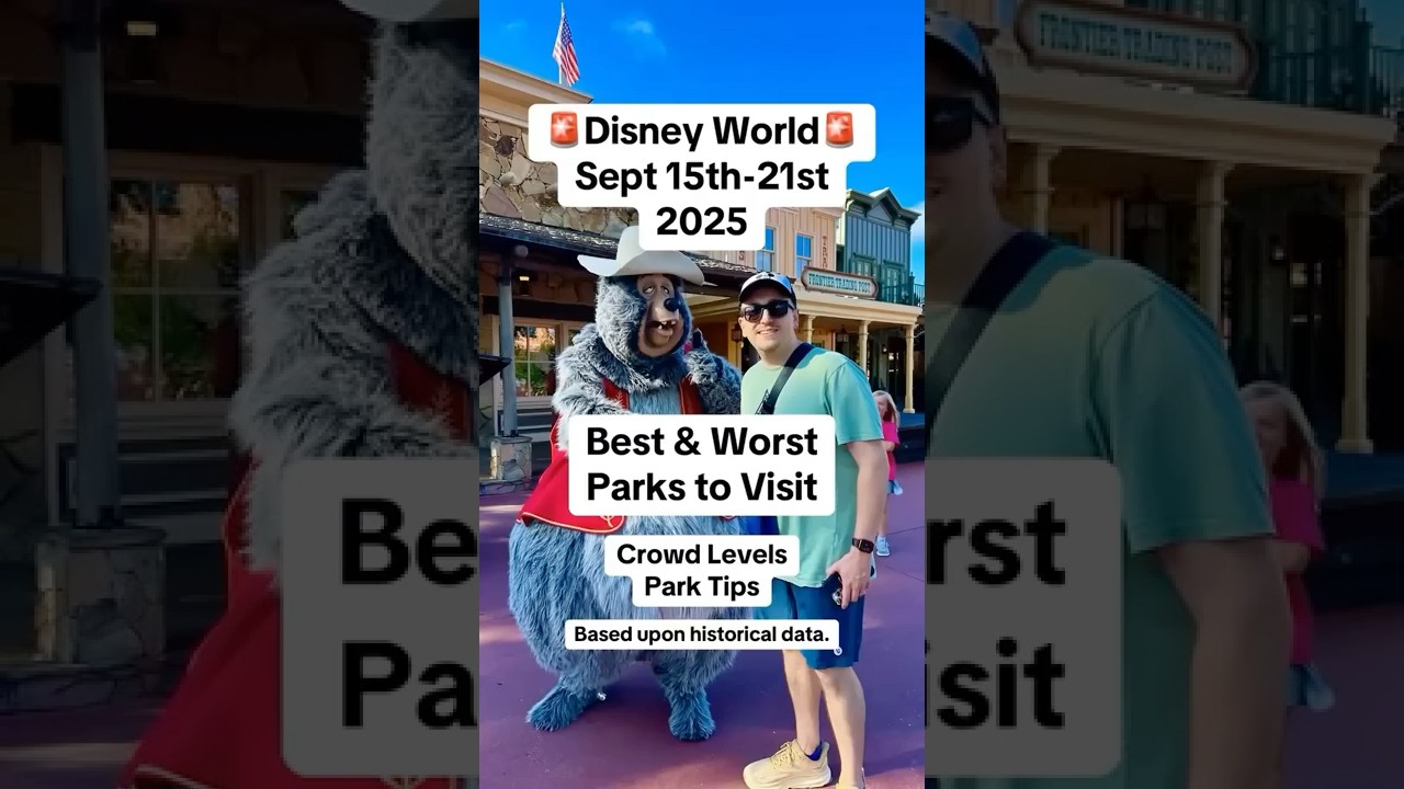 Disney World Sept 15th-21st 2025 Crowd Levels #disneyworld #disney #disneyparks #epcot #magickingdom