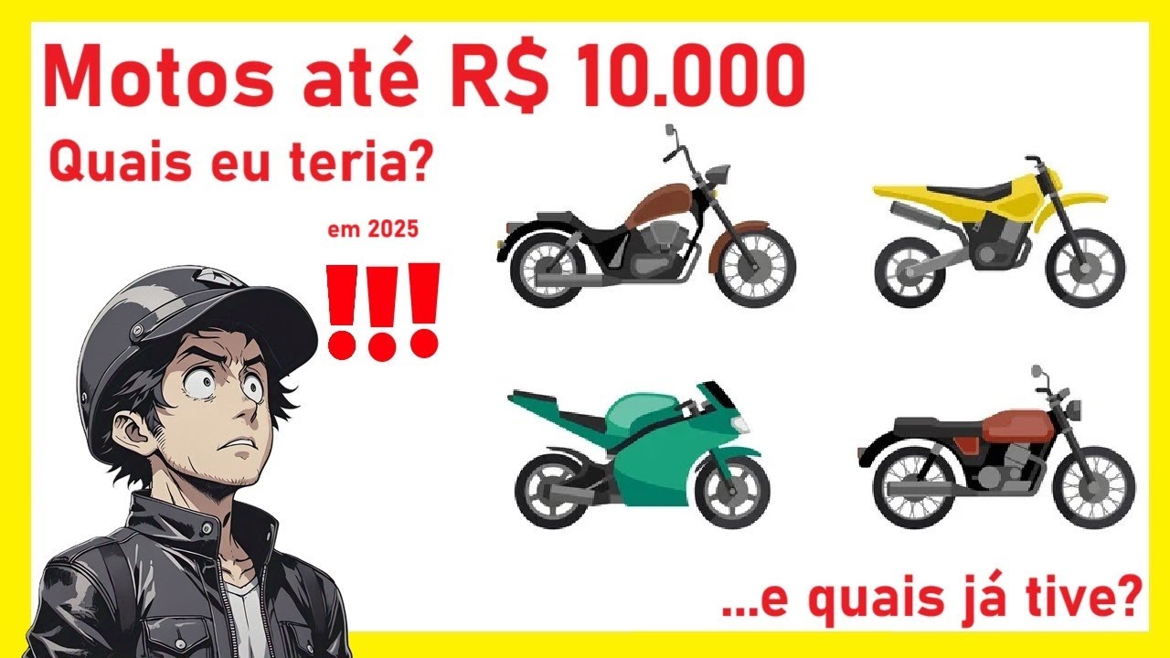 Melhores motos até 10 mil. Em 2025.