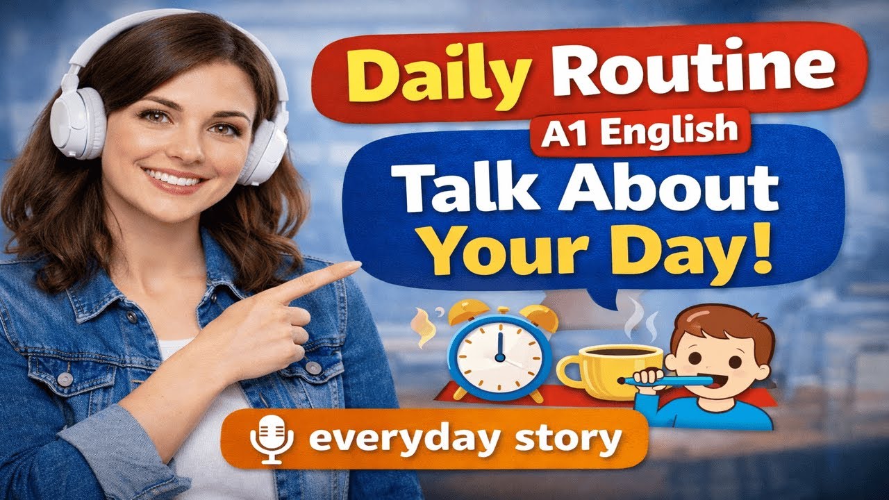 Daily Routine | A1 English | Talk About Your Day | English Podcast |Everyday Story