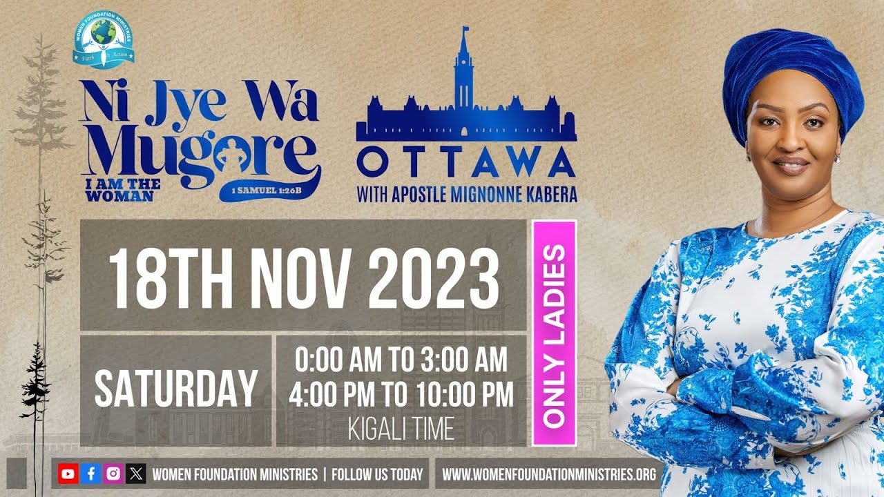 Ni Jye Wa Mugore Gala Dinner - Apostle Mignonne Kabera (Ottawa)