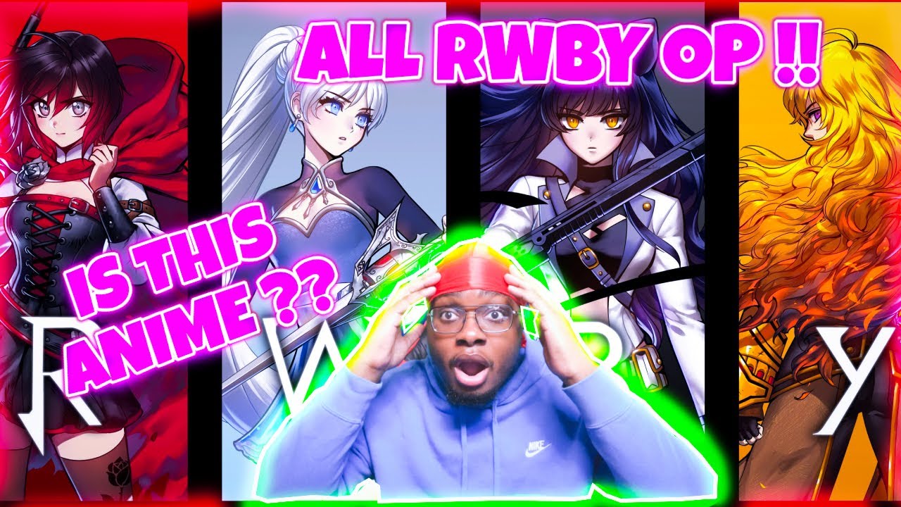 First Time Reacting to RWBY Opening 1 - 8. Non Anime Fan Reacts to All RWBY Openings Reaction!