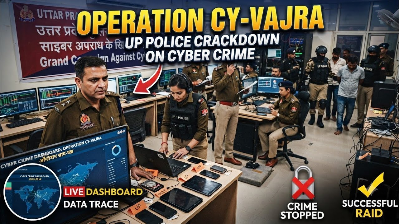 Operation Cy-Vajra: Uttar Pradesh Crackdown on Cyber Crime @shortrealsss 