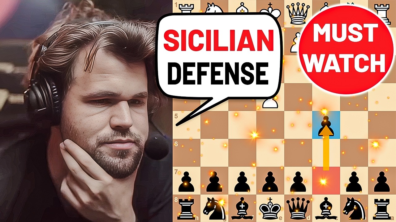 Вот как Магнус Карлсен играет сицилианскую партию 🔥