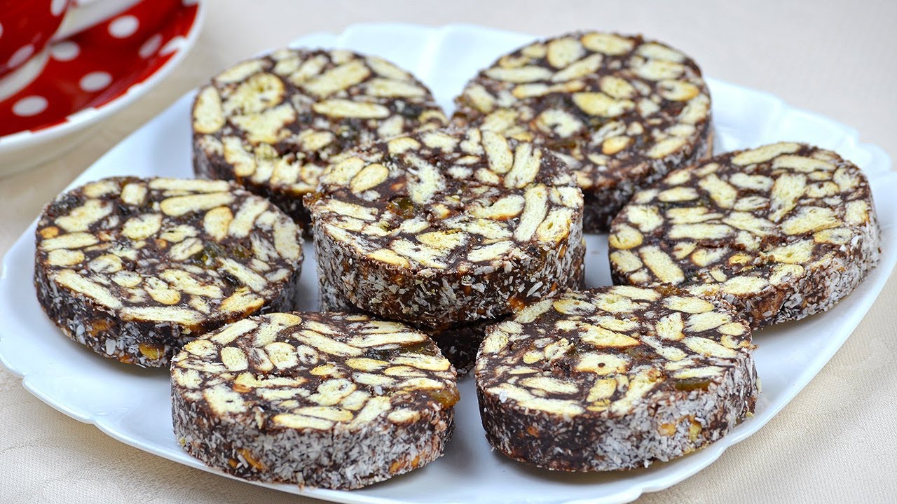 Salam de biscuiti facut in casa 🍫 Reteta traditionala cu gustul de copilarie ❤️