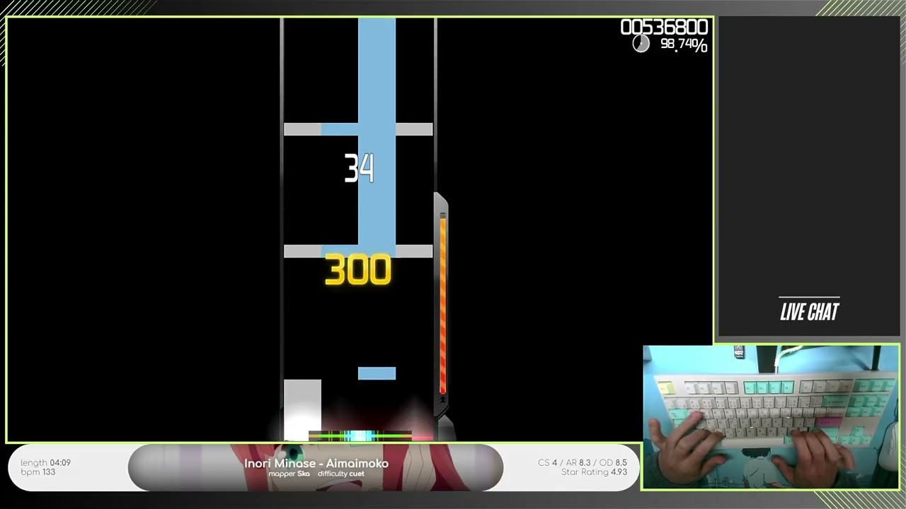 osu!mania 4K | Inori Minase - Aimaimoko 98%