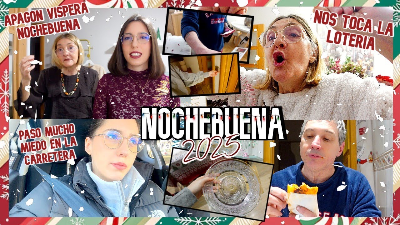 NOCHEBUENA 2025🎄🎅🏻: Nos TOCA la LOTERIA 😱 APAGÓN VISPERA NOCHEBUENA 🕯️VAJILLA NUEVA ❤️| LorenaAndCia