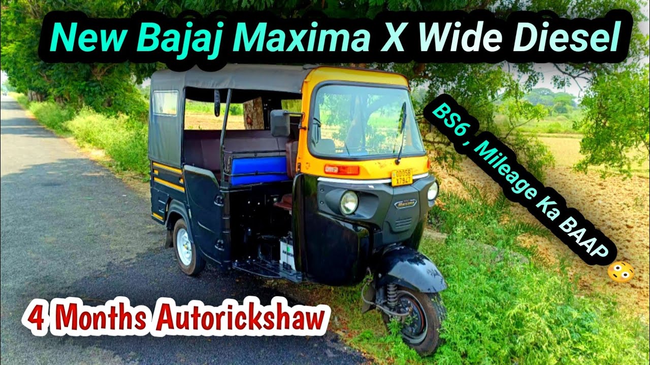 New Bajaj Maxima X Wide  Auto | 4 Months Autorickshaw  Full Details Video