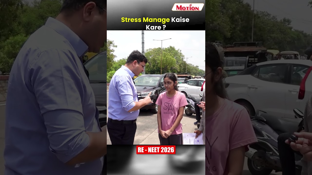 RE-NEET 2026: How to Manage Exam Stress ? | NV Sir Center Visit 🔥| Motion NEET