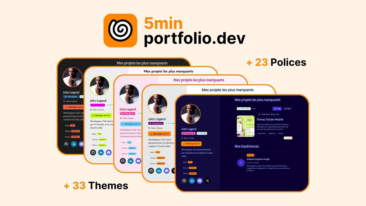 Comment créer ton portfolio développeur en 5 minutes