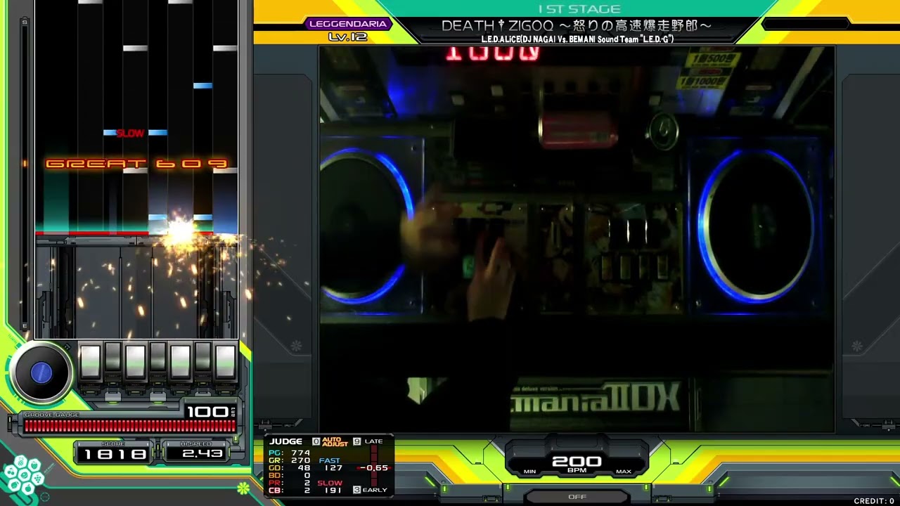 DEATH†ZIGOQ 〜怒りの高速爆走野郎〜 SPL beatmaniaIIDX33 Sparkle Shower