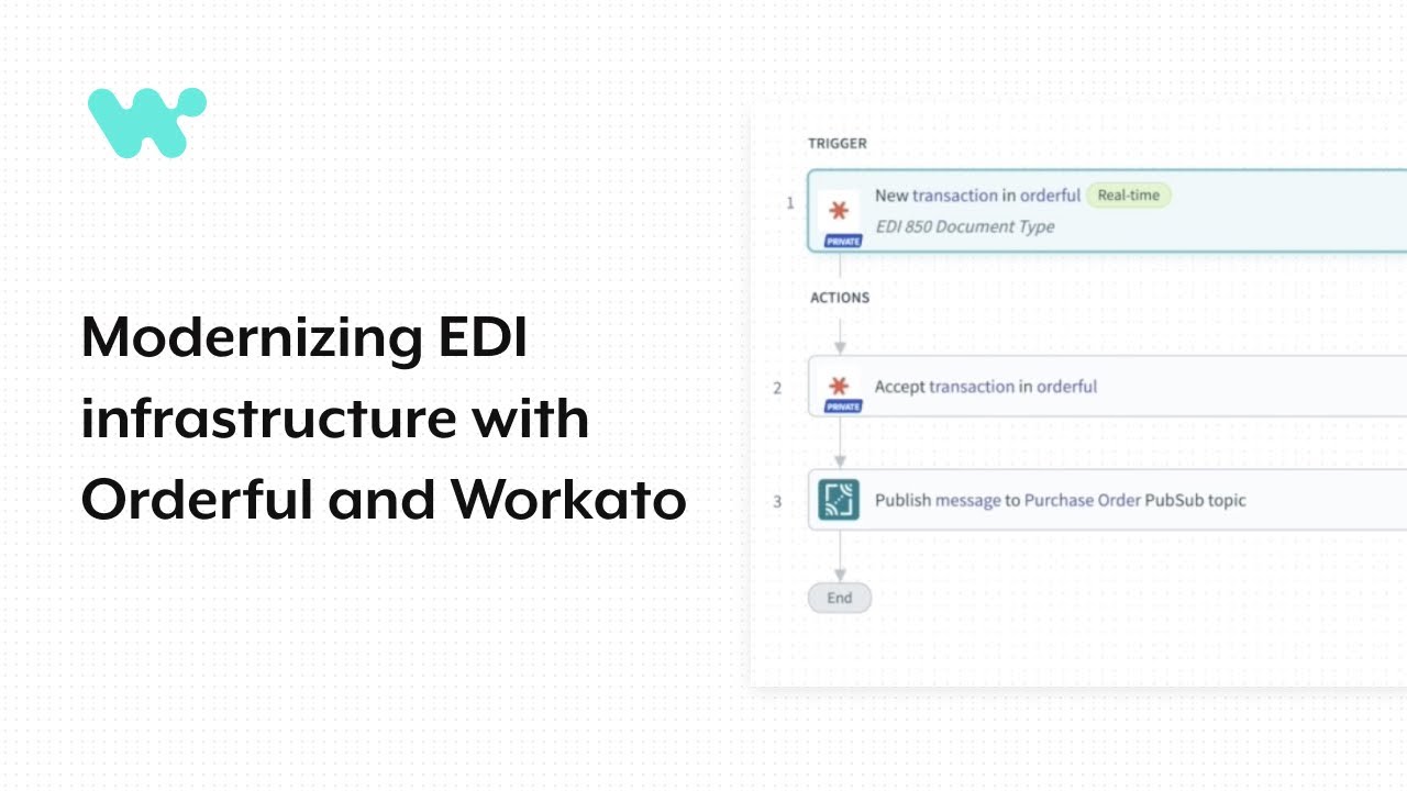 Modernizing EDI infrastructure with Orderful and Workato