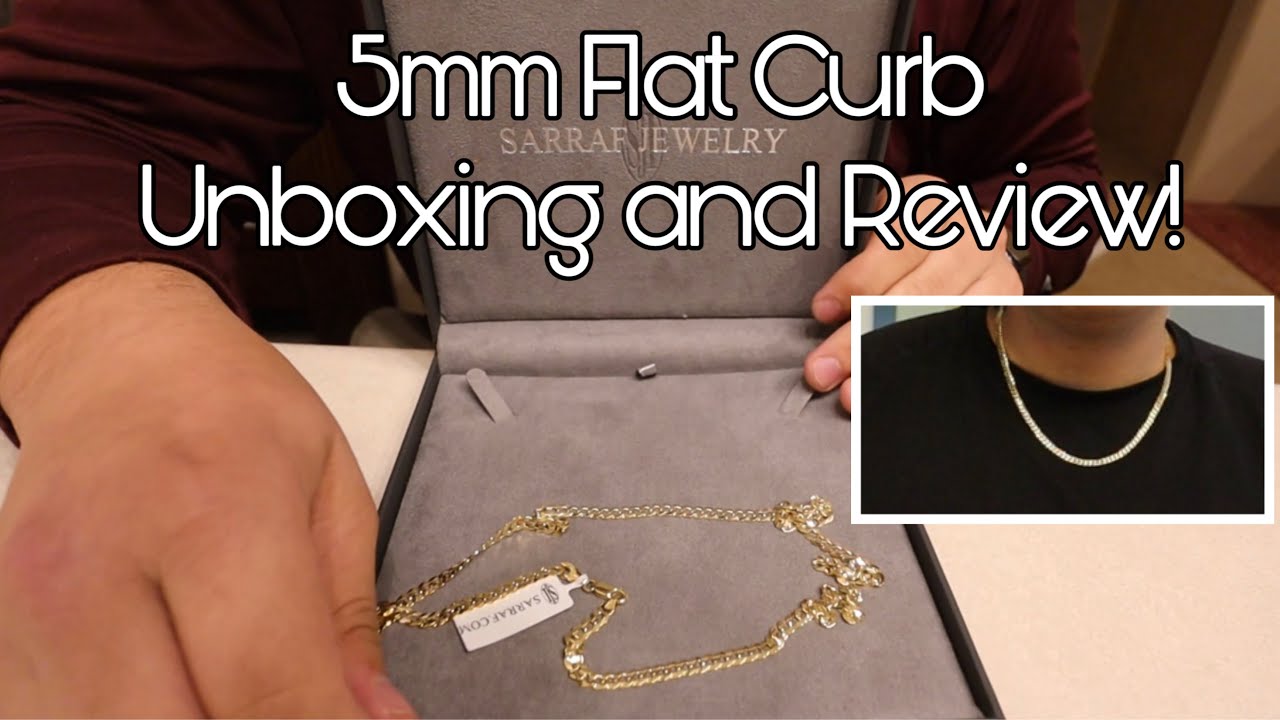 14k 5mm Flat Curb Chain Unboxing/Review