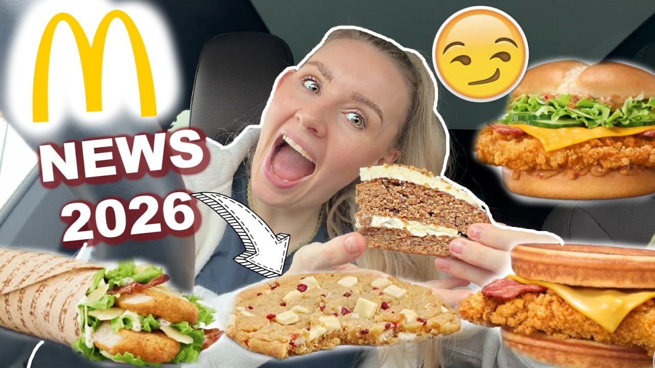 LECKER, oder nicht?😋 Ich teste ALLE MC DONALDS NEUHEITEN 2026! Food News - Chicken & Waffle & MEHR 😍