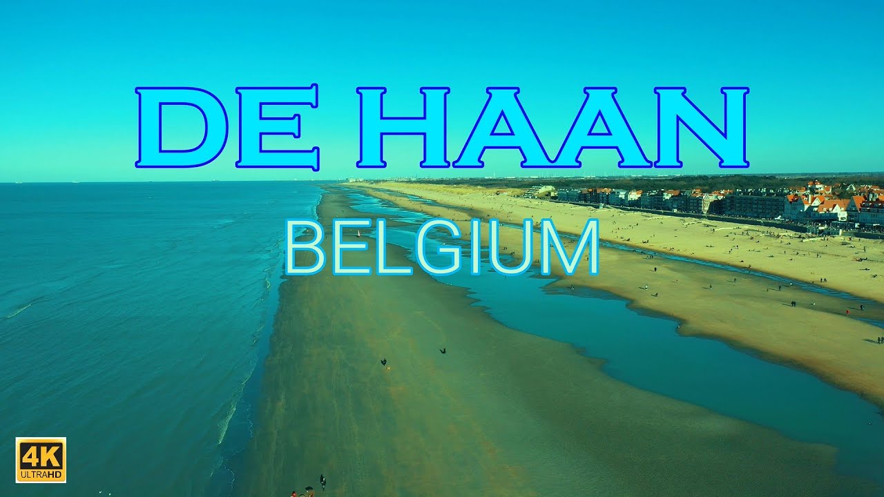 DE HAAN, BELGIUM - 4K CINEMATIC DRONE. اجمل المدن الشاطئية البلجيكية