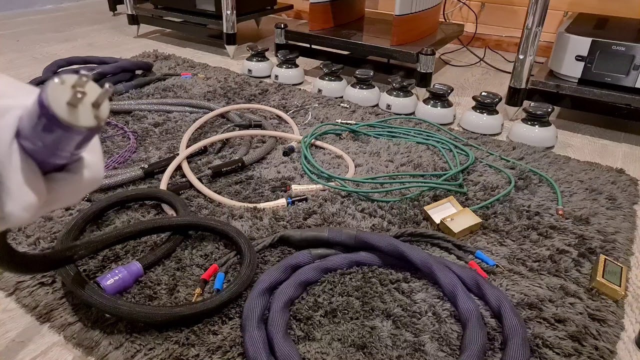 acomodo de cables sistema de alta fidelidad ((hifi-hi end))